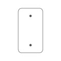 Mulberry Wallplates 1G WHT-PRL BLANK 76151